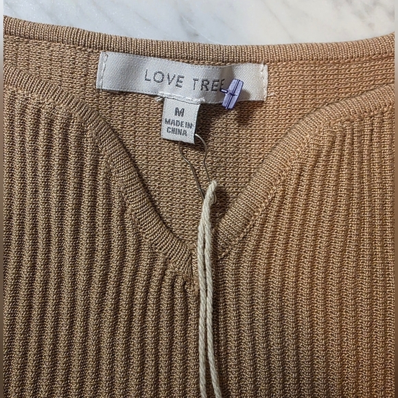 Love Tree Camel Ribbed Mini Dress - Picture 10 of 10